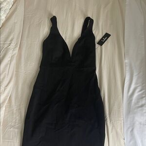 Lulu's Chic Black Mini Dress